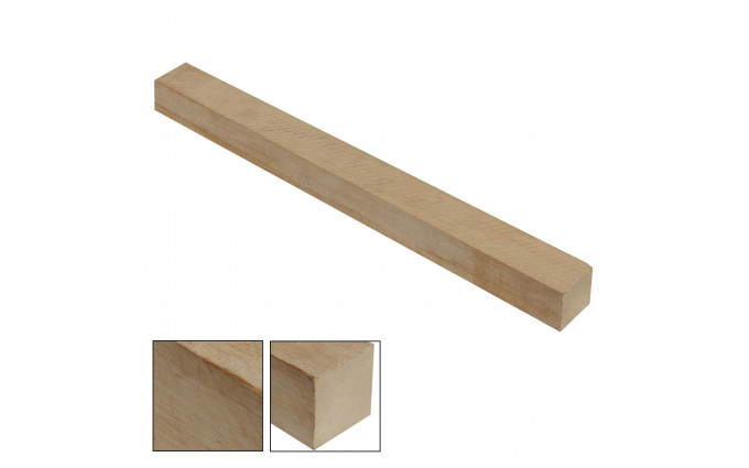 Заготовка для кия белая четырехсторонняя прямослойная 40x40x900мм Заготовка для кия белая четырехсторонняя прямослойная 40x40x900мм