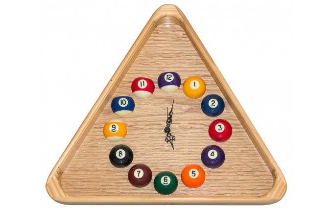 Часы треугольные с шарами Часы треугольные с шарами